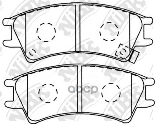 

Комплект тормозных колодок NiBK PN0542