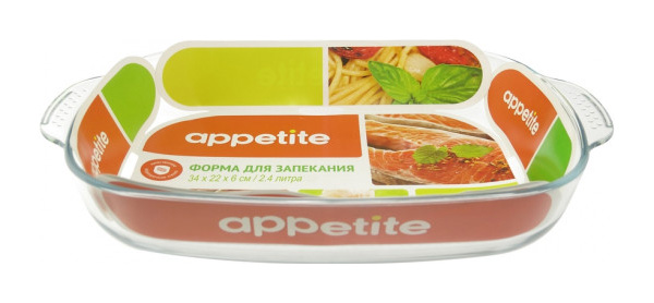 фото Форма для запекания appetite прямоугольная 2,4 л tm appetite