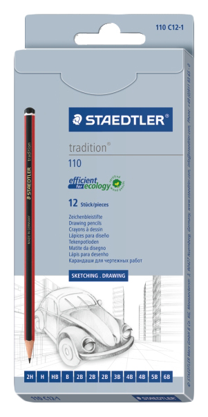 

Карандаши чернографитные Staedtler Tradition 110C12-1, 110