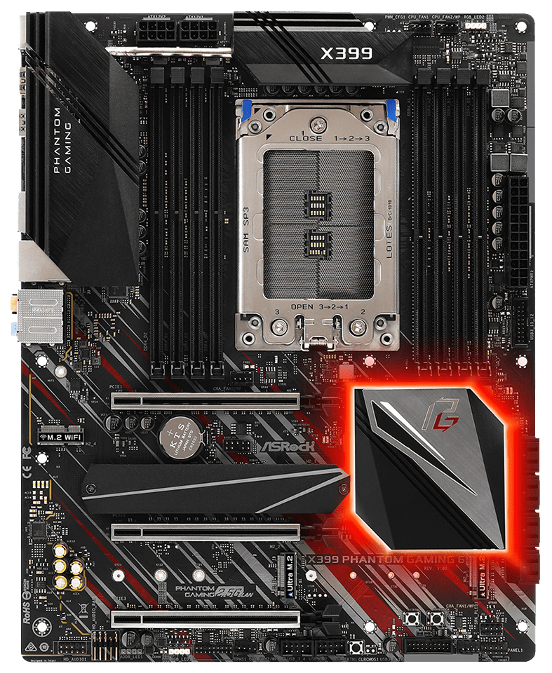 фото Материнская плата asrock x399 phantom gaming 6