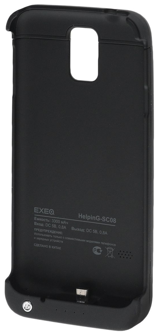 фото Чехол-аккумулятор exeq helping-sc08 black