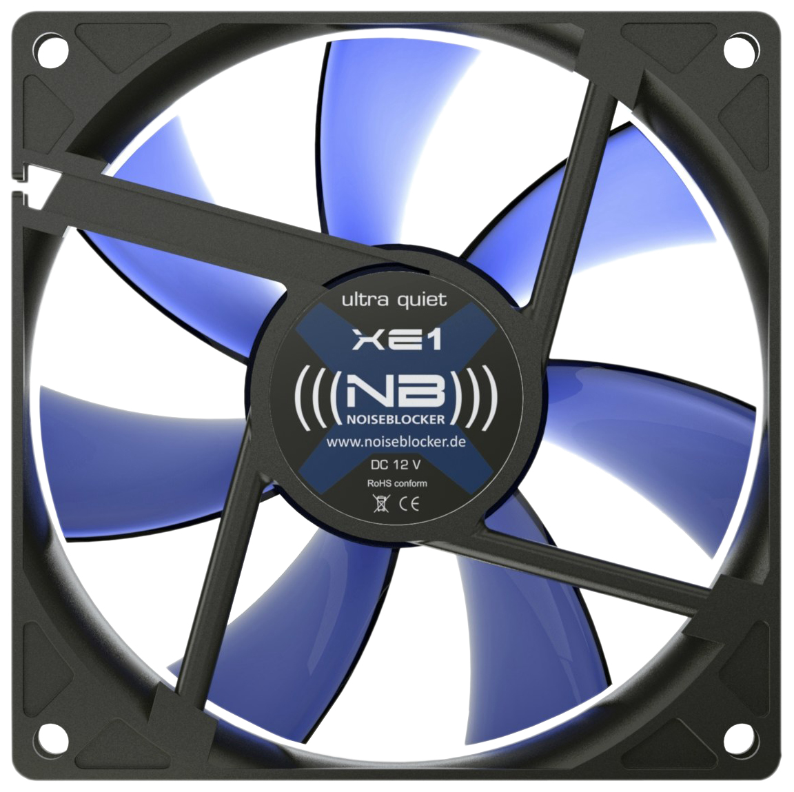 

Корпусной вентилятор Noiseblocker BlackSilentFan XE1, BlackSilentFan XE1