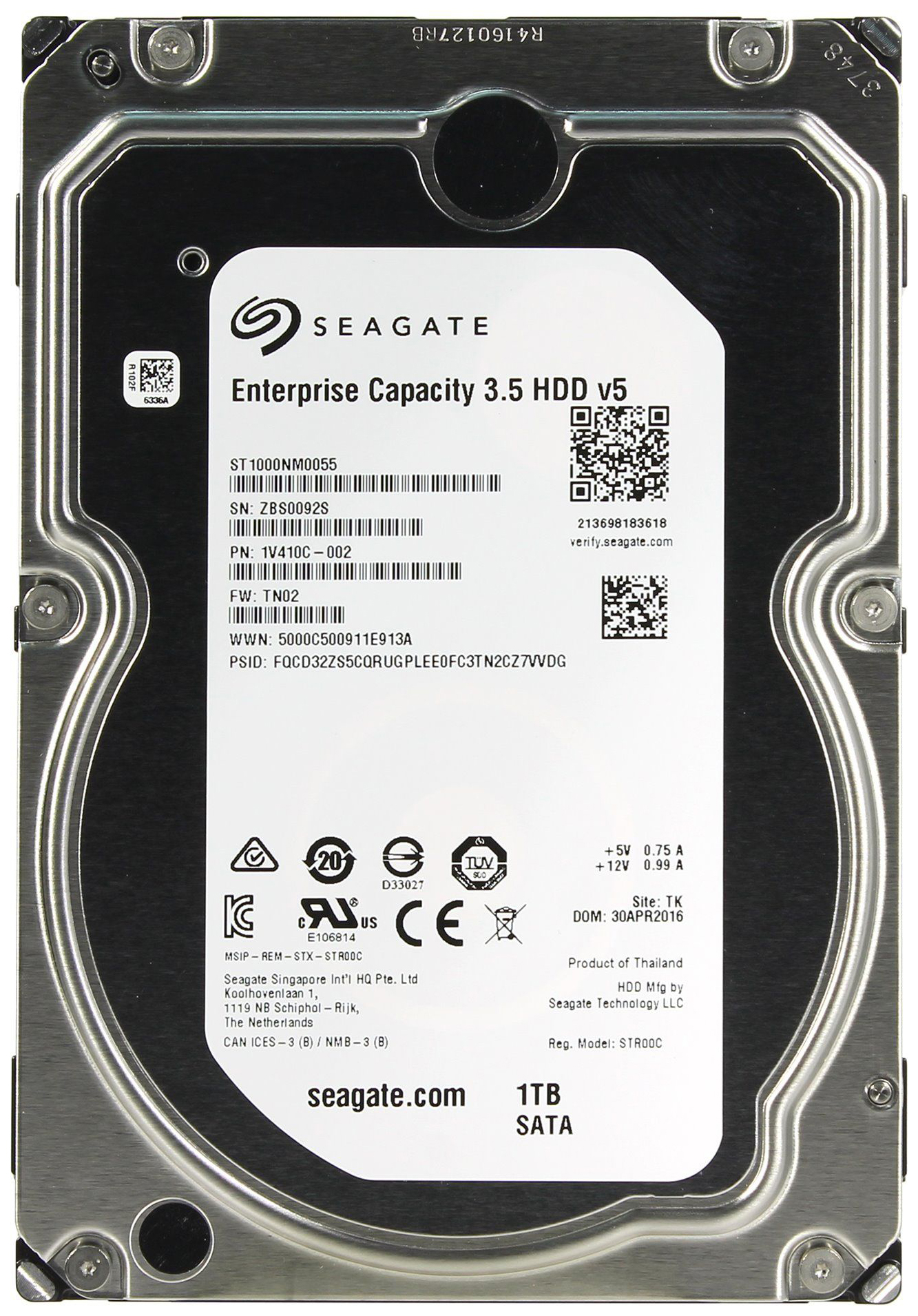 фото Внутренний жесткий диск seagate 1tb (st1000nm0055)