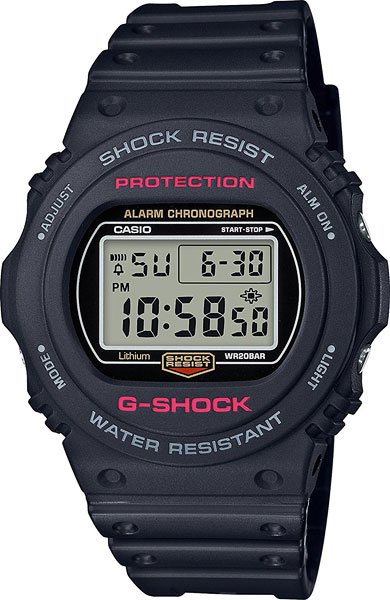 фото Японские наручные часы casio g-shock dw-5750e-1e с хронографом