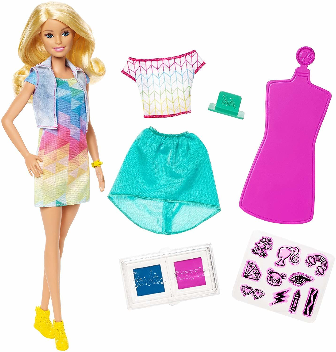 Купить Кукла Barbie Барби с одеждой Crayola FRP05,