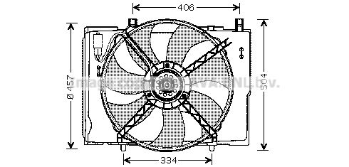 

Вентилятор охлаждения двигателя AVA QUALITY COOLING MS7504