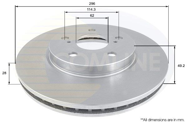 

Тормозной диск COMLINE ADC01112V