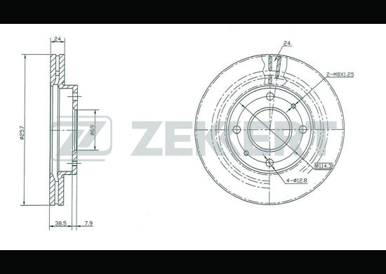 фото Тормозной диск zekkert bs-5223