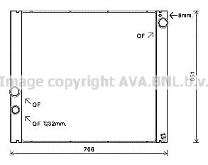 

Радиатор охлаждения двигателя AVA QUALITY COOLING AUA2207