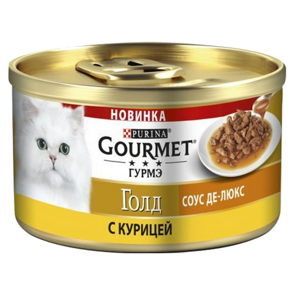 фото Консервы для кошек gourmet gold, курица, 12шт, 85г