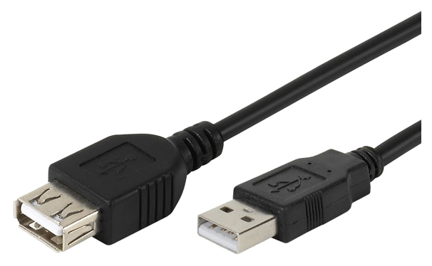 Кабель Vivanco USB A-USB A, M-F 3м Black (45228)