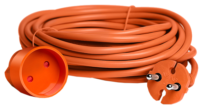 

Удлинитель силовой Sven 972 , 1 розетка , 20 м, Elongator 2G-20m. orange