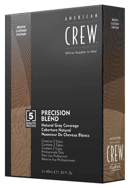 Краска для седых волос American Crew Precision Blend 4/5 Средний натуральный, 3 х 40 мл