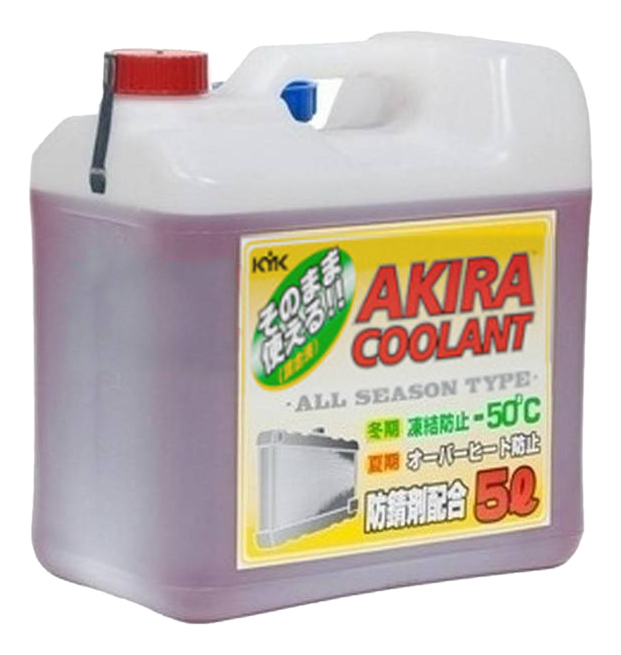 фото Антифриз akira coolant красный готовый антифриз -50 5л