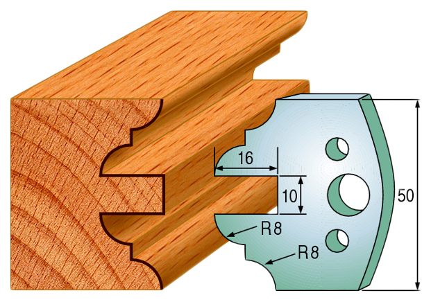 Комплект из 2-х ножей 50x4 SP CMT 690.523