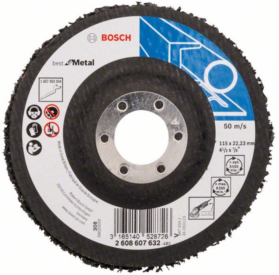 

Круг шлифовальный Bosch115мм Metal 2608607632