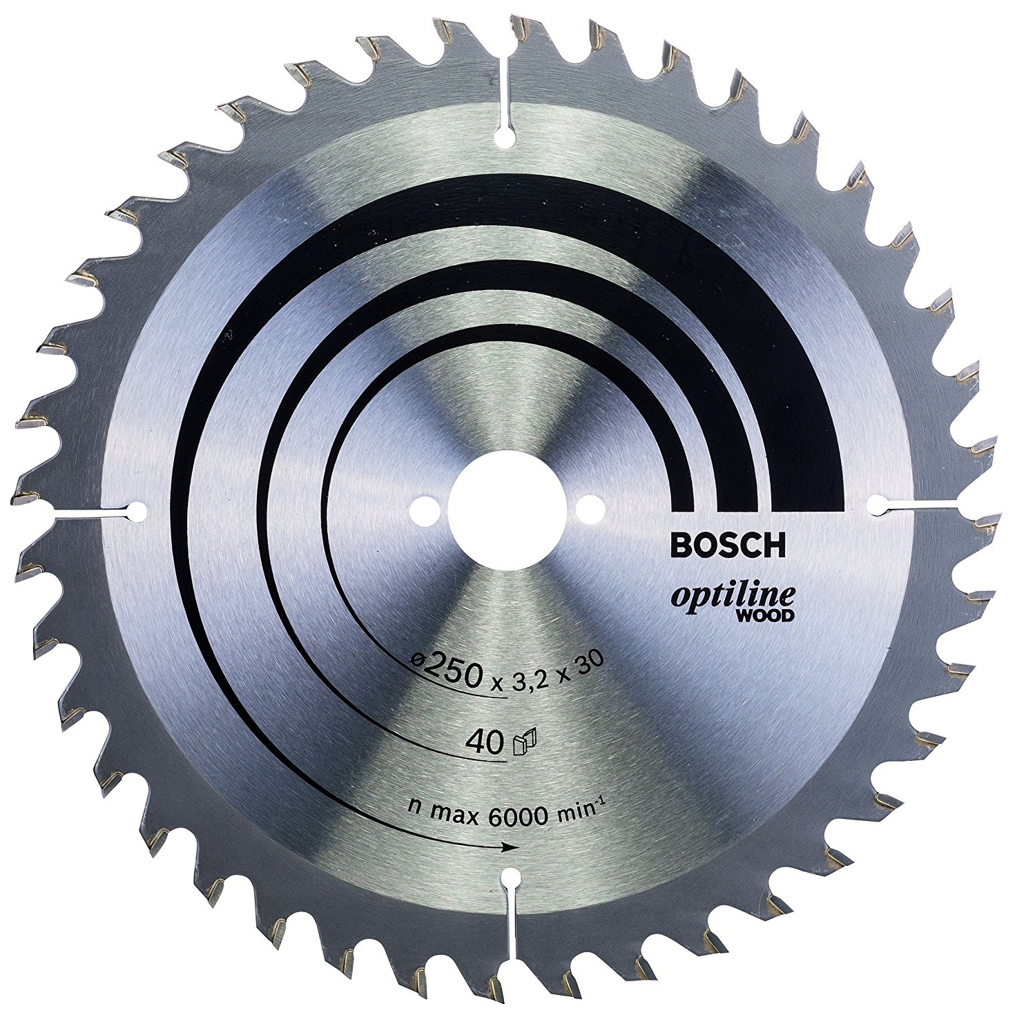 Пильный диск по дереву Bosch STD WO 250x30-40T 2608640728