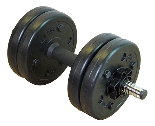 Разборная гантель Lite Weights 3101CD 1 x 5 кг, черный