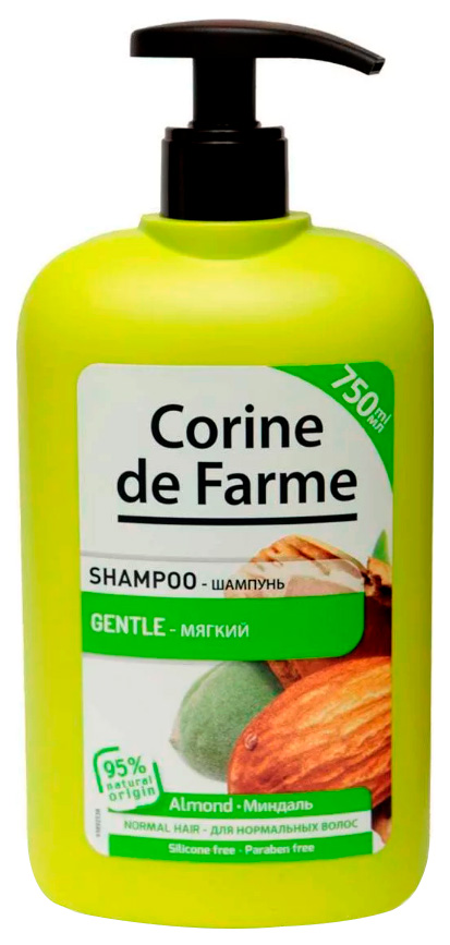 

Шампунь Corine de Farme Мягкий миндаль 750 мл, мягкий миндаль