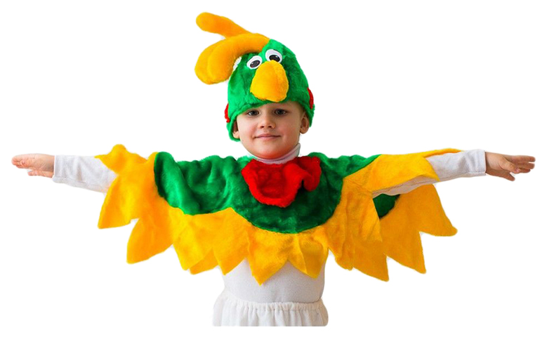фото Карнавальный костюм бока попугай, цв. разноцветный р.122