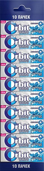 фото Жевательная резинка orbit white освежающая мята 13.6 г