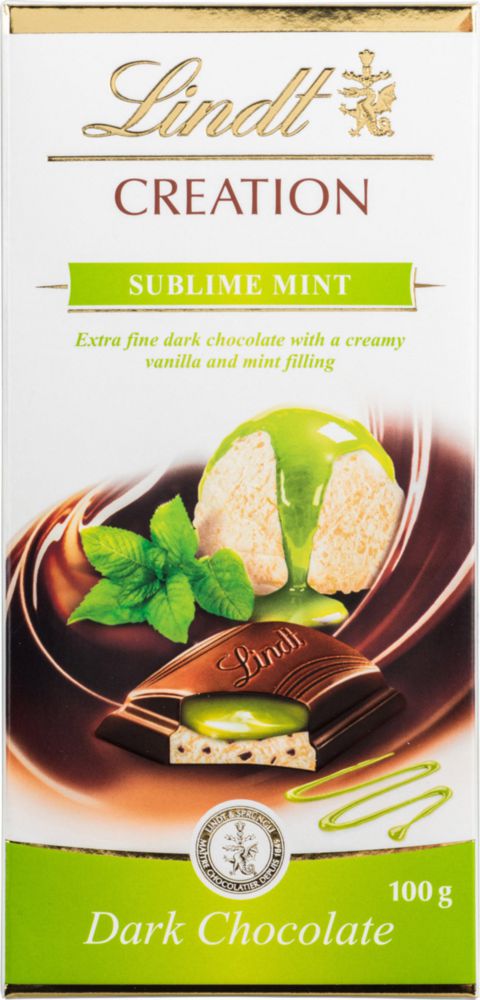 

Шоколад темный Lindt creation с мятой 100 г