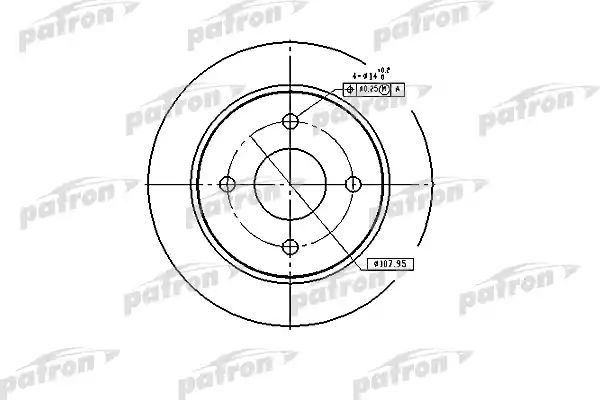 фото Тормозной диск patron pbd1654