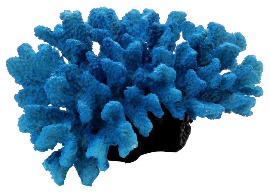 Искусственный коралл Laguna, синий, 22х10.8х16.5 см