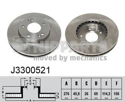 

Тормозной диск NIPPARTS J3300521