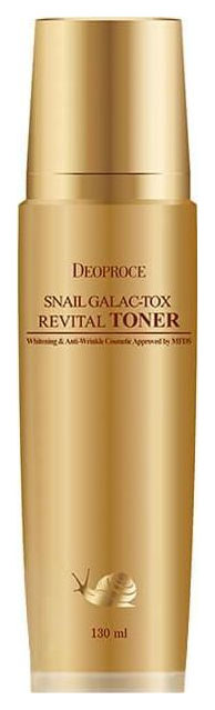 Тоник с муцином улитки Deoproce Snail Galac-tox revital toner 130 мл осветляющий тоник melafadin toner 500 мл