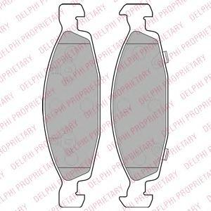

Тормозные колодки DELPHI дисковые LP1557