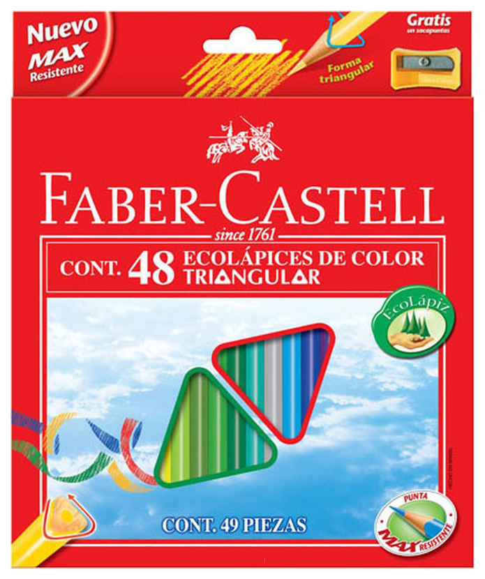 фото Цветные карандаши faber-castell eco с точилкой, 48 цветов