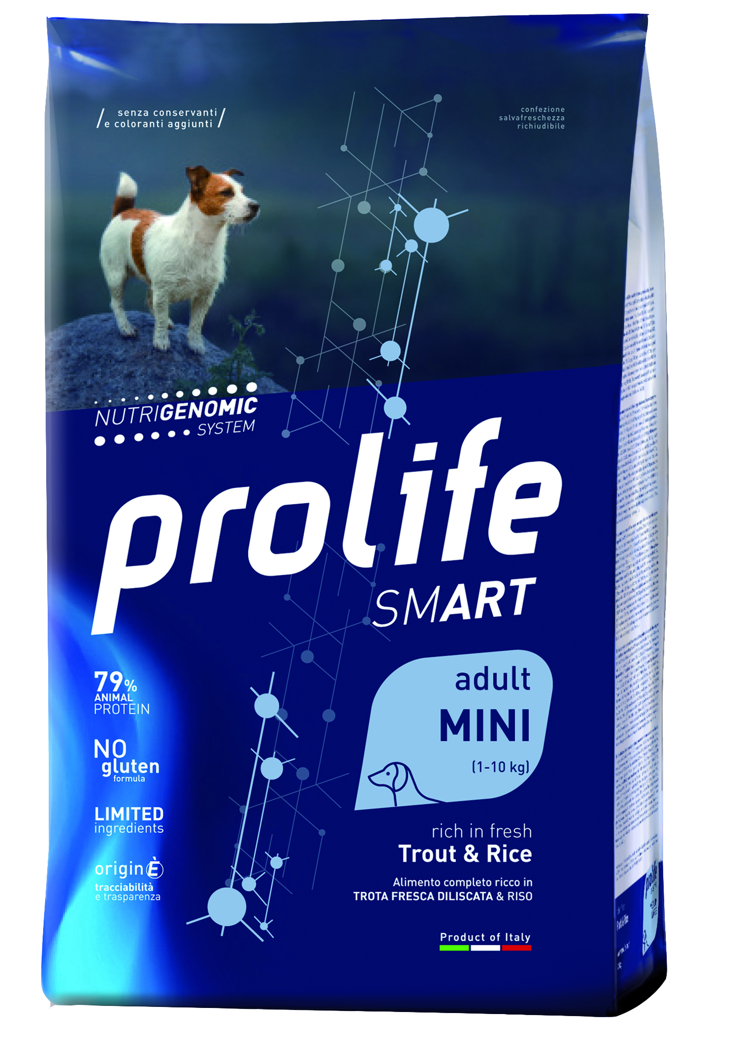 

Сухой корм для собак Prolife Smart Adult Mini, форель и рис, 2кг, Smart Adult Mini