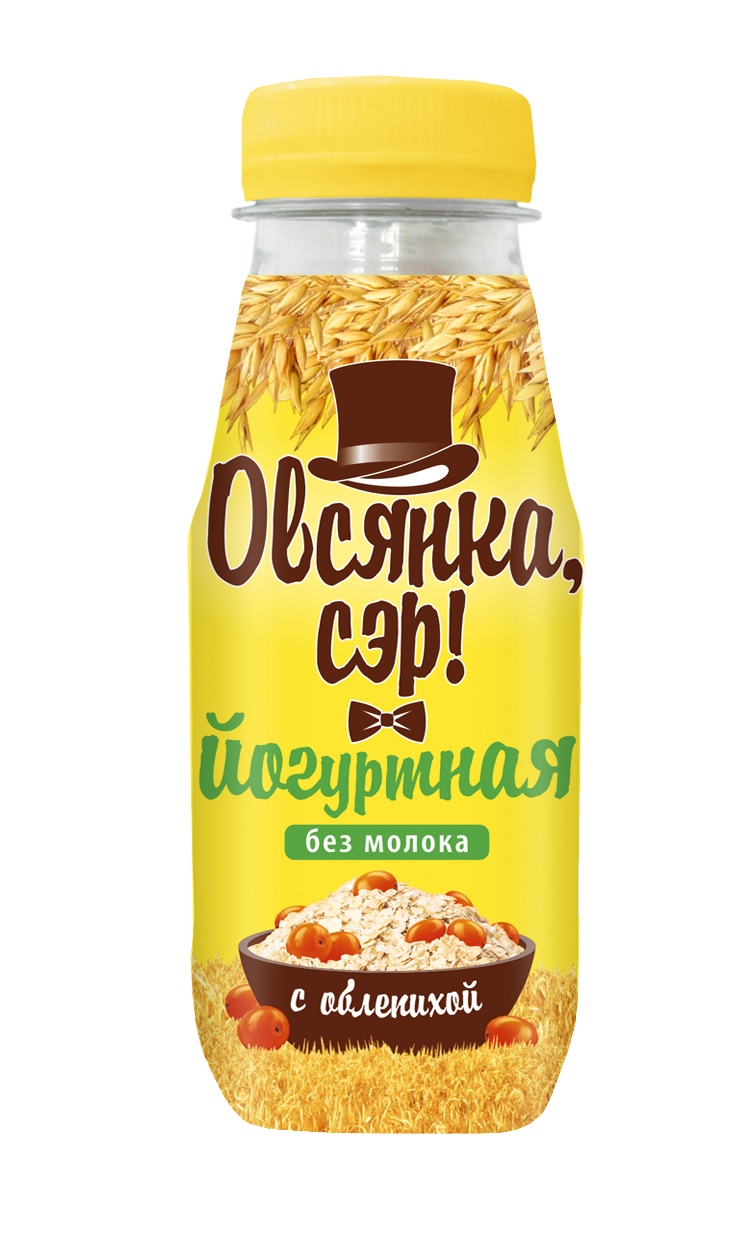 Йогуртно-овсяный напиток без молока Овсянка, сэр! облепиха пластик 250 г