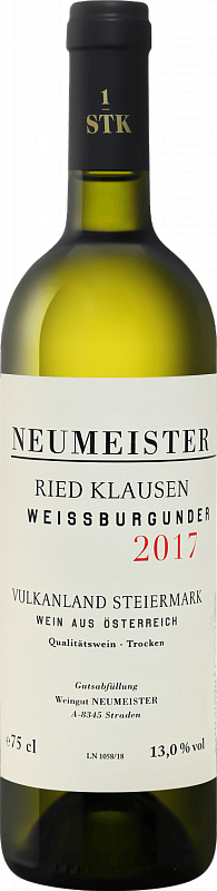 

Вино Weissburgunder Ried Klausen Vulkanland Steiermark DAC Neumeister