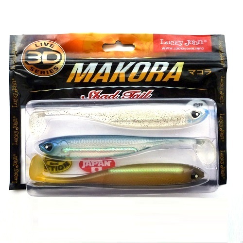 

Силиконовая приманка Lucky John 3D Series Makora Shad Tail 152,4 мм, MIX1, 3 шт., Разноцветный, 3D Series Makora Shad Tail