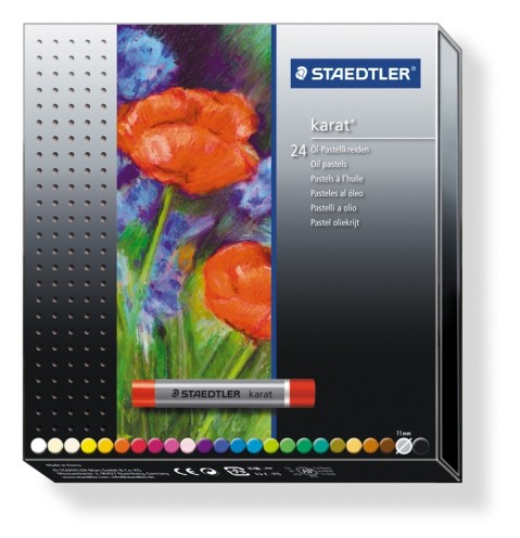 Масляная пастель Staedtler Karat 24 цвета 11мм картонная коробка ST2420C24