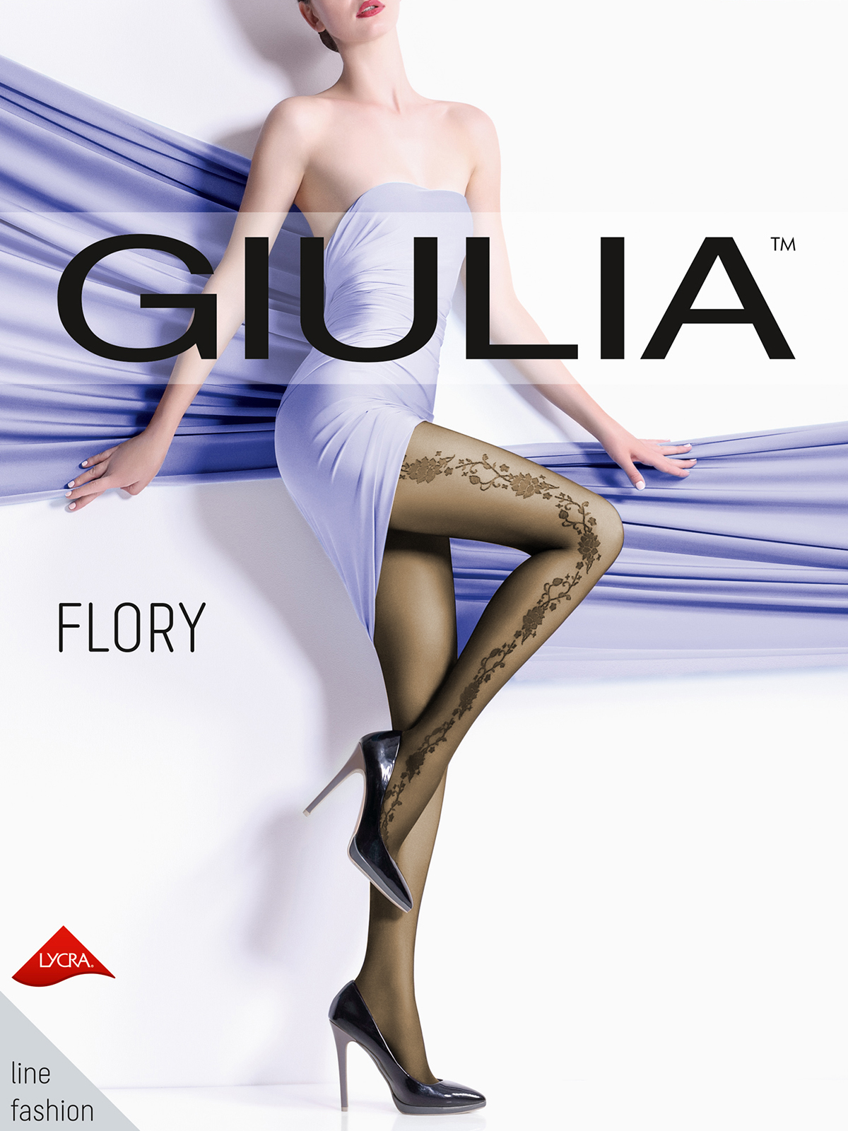 фото Колготки женские giulia flory 12 коричневые 2 (s)