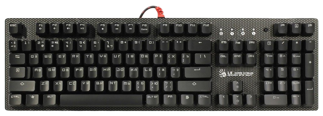 фото Игровая клавиатура a4tech bloody b800 grey/black