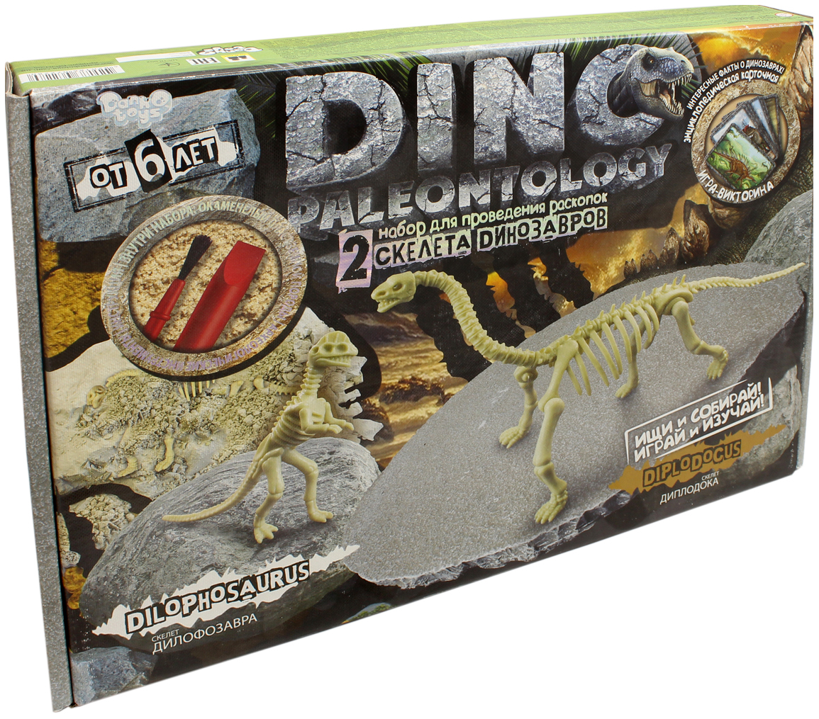 фото Danko toys набор для проведения раскопок dino paleontology, набор 5 dp-01-05