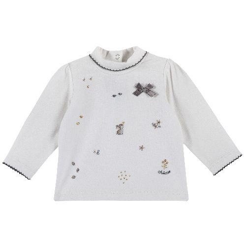 

Лонгслив Chicco для девочек р.80 цв.белый, 9006746