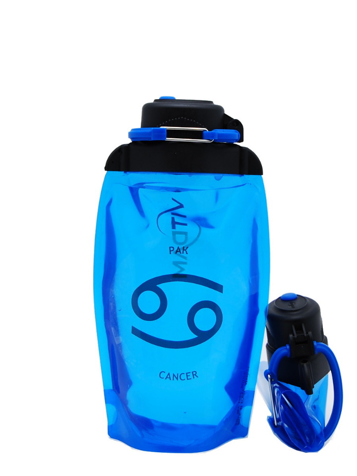 фото Бутылка vitdam b050bls-1210 500 мл синяя cancer