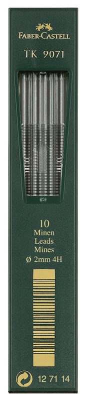 

Грифели для цанговых карандашей Faber-Castell TK 9071 10шт 2,0 мм 4H