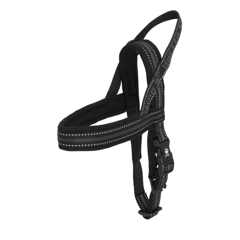 фото Шлейка hurtta padded harness черная для собак (120 см, черный)