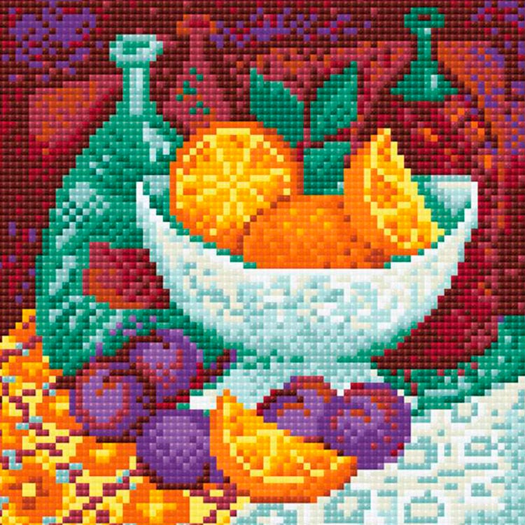 

Алмазная вышивка Риолис Апельсины, 20x20 см, Апельсины