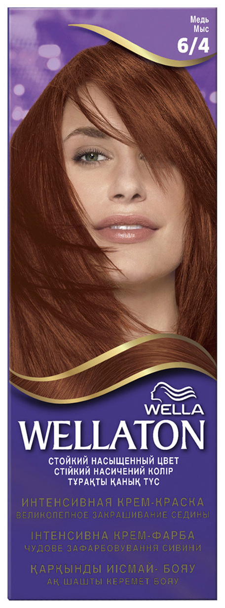 фото Краска для волос wella wellaton 6/4 медь 110 мл