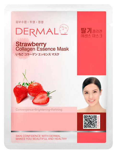 

Маска для лица Dermal Strawberry Collagen Essence Mask 23 мл