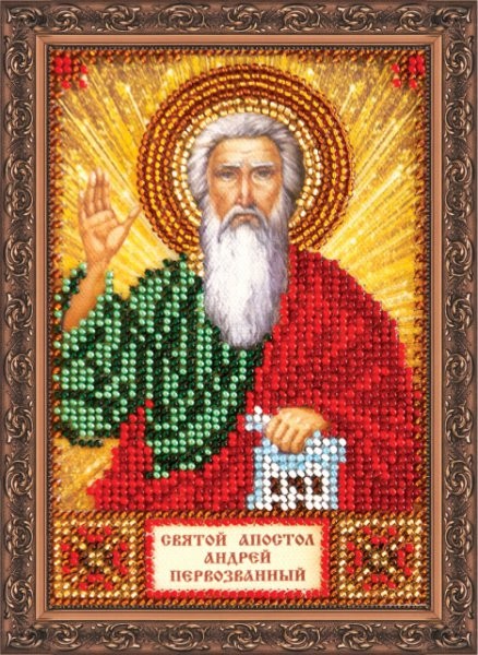 

Вышивка бисером Абрис Арт AАМ-002 Св.Андрей 10х15 см