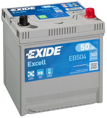 фото Аккумулятор автомобильный exide eb504 50 ач