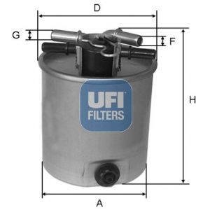 фото Фильтр топливный ufi 24.026.01